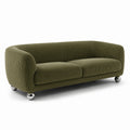 3-Sitzer Sofa Cord Metallfüße Grün 200cm