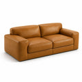Rindsleder Sofa Braun 3-Sitzer 220 cm