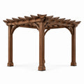 Holzpergola Akazienholz Braun 300x300x240 cm